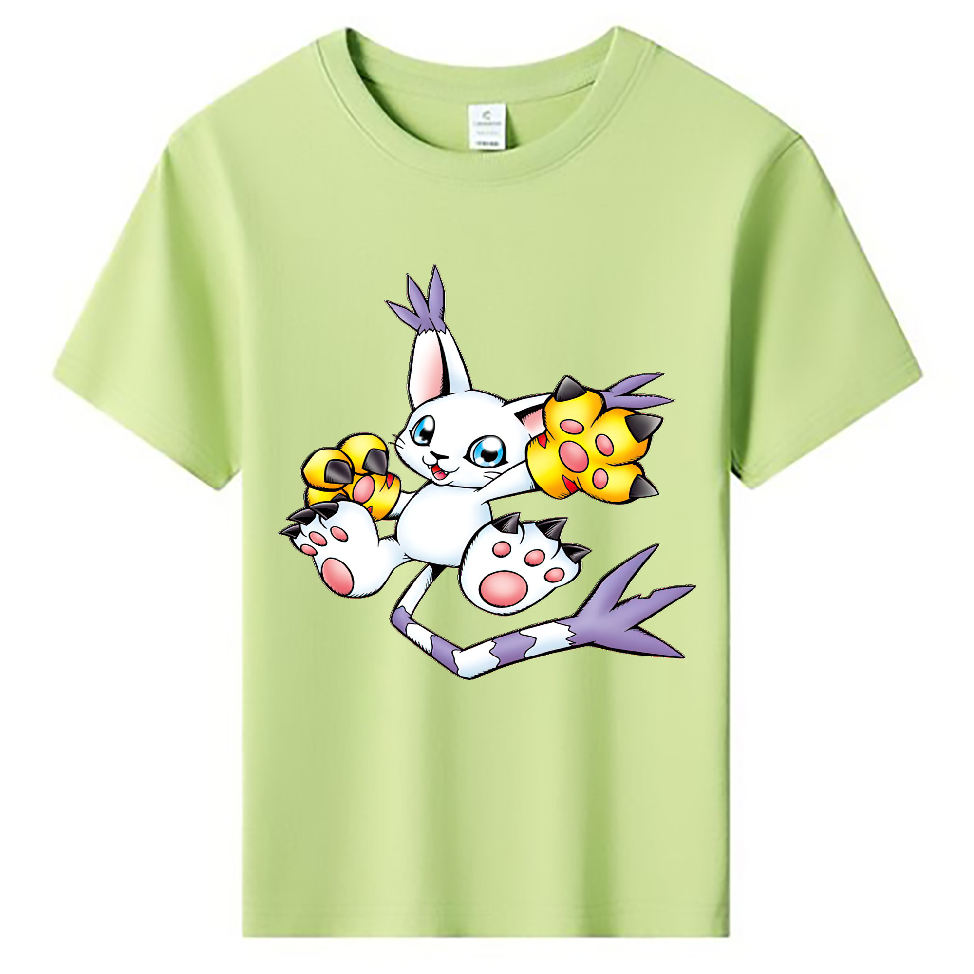 （画像用） Digimon デジタルモンスター/デジモン 綿100％キッズTシャツ（フロントプリント）